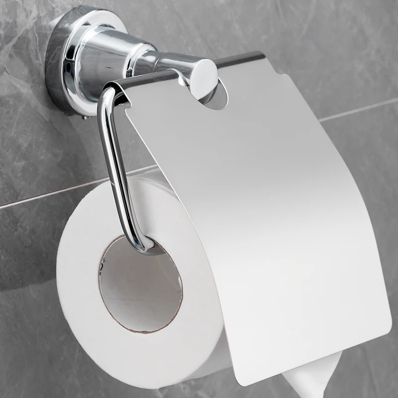 Zinc Alloy Stainless Steel Toilet Paper Holder Wall Mount Punching Bathroom Kitchen Tissue Roll Dispenser toilet paper holder toilet paper rack toilet roll holder tissue holder