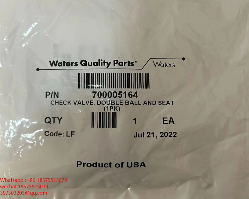 

Для воды 700005164 289001940 HPLC UPLC двойной шаровой обратный клапан, новый, неоткрытый