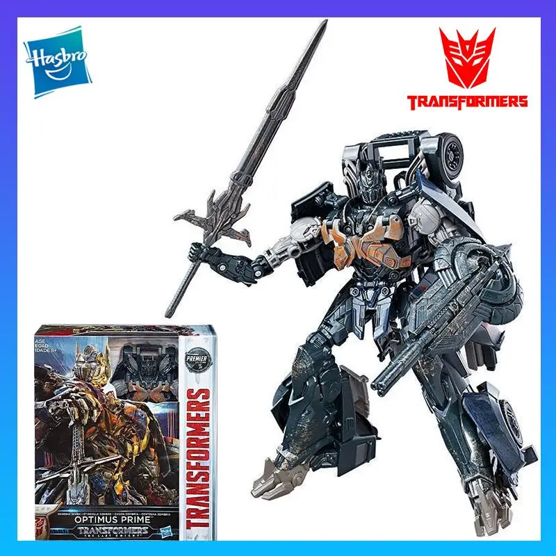 

Hasbro Authentic Transformers Movie 5 Leader Class Sublime Optimus Prime Dark War Damage Robot Model Toys Action Figures C1670