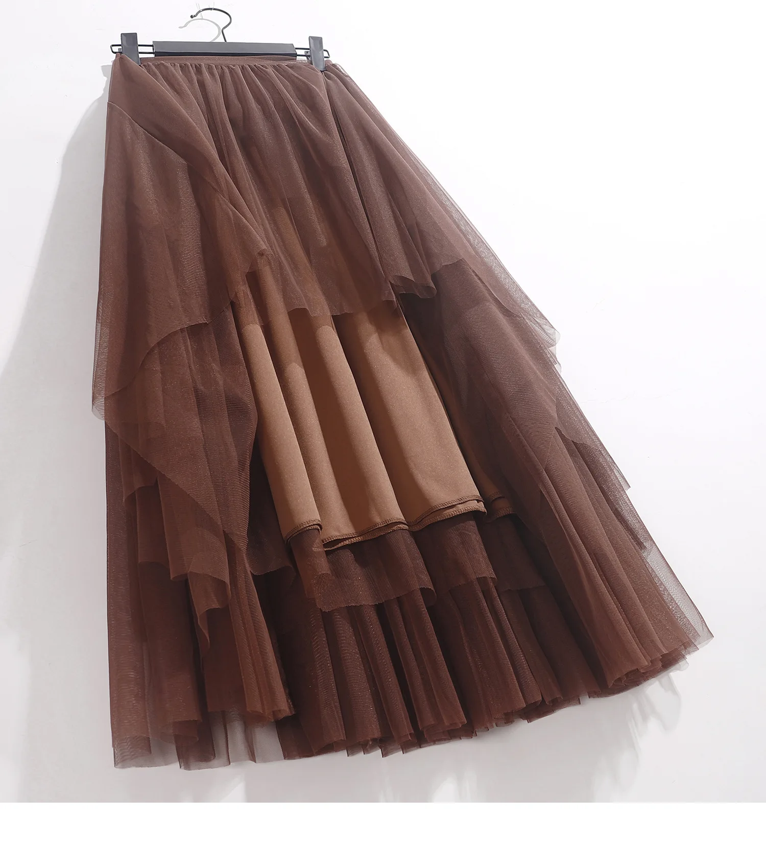 tulle skirt Ruffles Tutu Pleated Skirt Women High Waist Big Swing Vintage Tulle Skirt Korean Black Green Mesh Long Skirt Clothing Streetwear sequin skirt