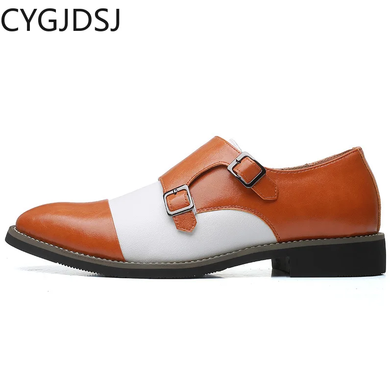 

Slip on Shoes Men Double Monk Strap Cover Shoes for Men Office 2023 Loafers Men Dress Shoes Italian Zapatos De Hombre De Vestir