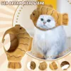 Cartoon Cat Hat Cute Fish Shape Pet Cat Costume Breathable Headdress Hat Cat Pet Headgear Plush Fun Hat Toy Accessories 2