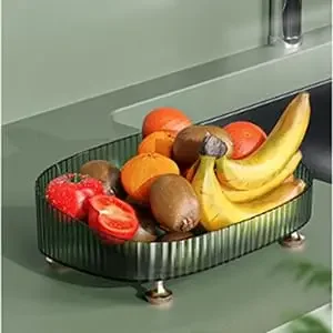 Description Picture 6 of itemLarge Capacity Perfume Dresser Transparent Desktop Storage Box Bathroom Makeup Tray Lotion Bottle Cosmetics Skin Care Products