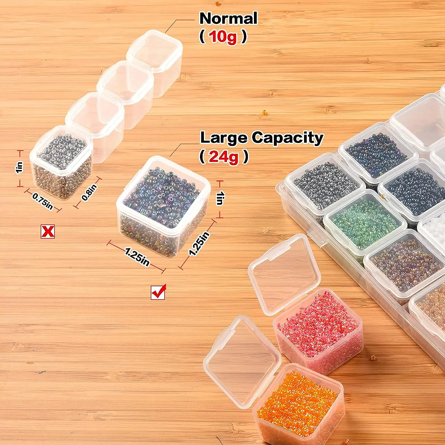 Storage Box Diamond Painting Storage Box 30 Grid Diamond Painting Diamond Box, DIY Art Accessories, Tool Container Accessories, Nail String Jewelry storage box