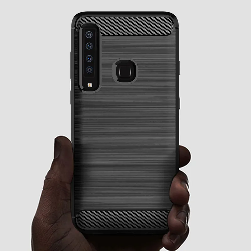 Shockproof Carbon Fiber Brushed Texture Phone Case