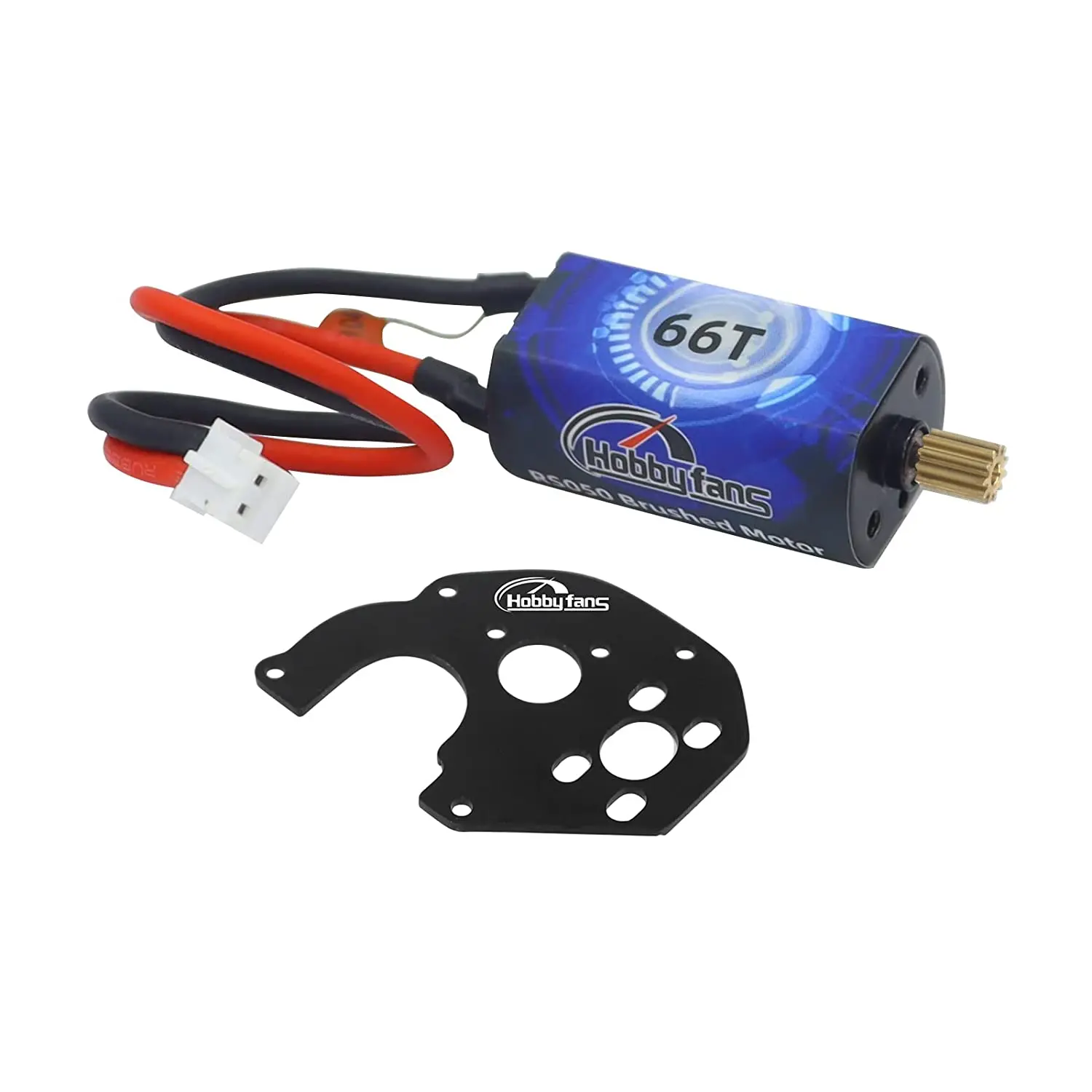 

Hobby Fans RC Motor 050 66T Brushed Motor with Black Metal Mount for Axial SCX24 1/24 RC Crawler Upgrade Parts