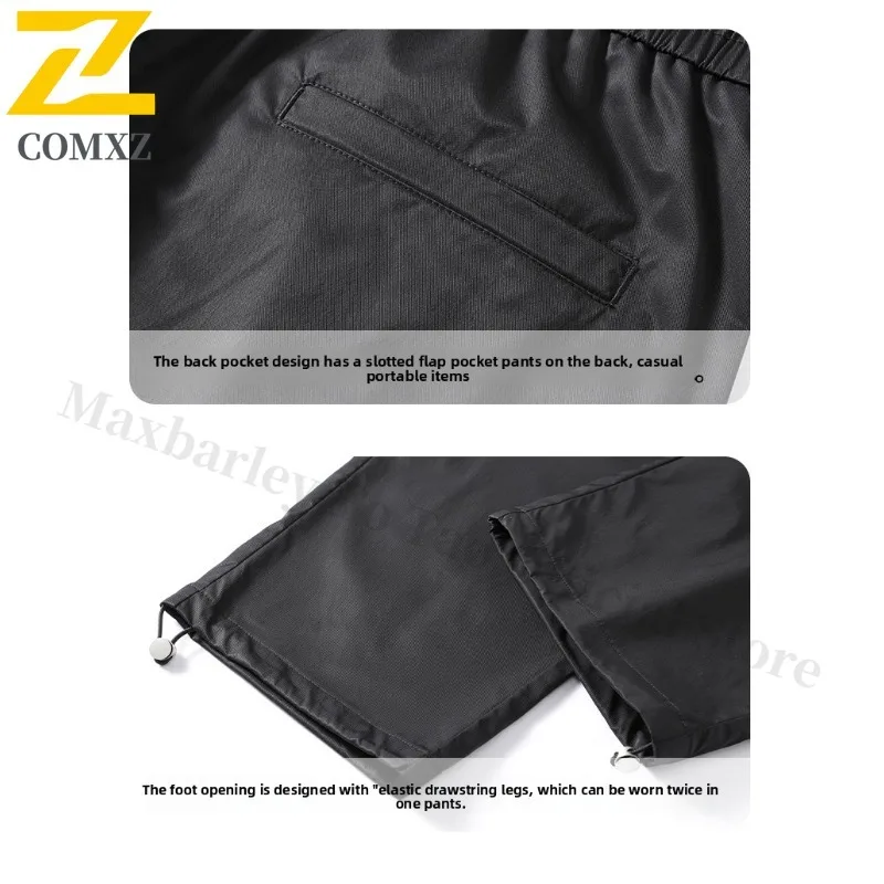 EIAO Men Waterproof Softshell Hiking Pants Couple Outdoor Camping Trekking Lightweight Windproof Quick-Dry Casual Trousers​​2025