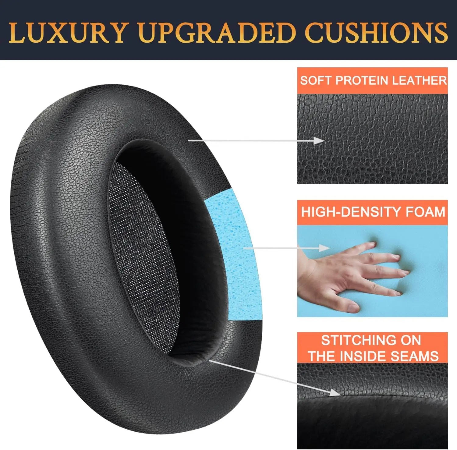 Headband+Earpads for Sony WH-XB910N Headphone Replacement Headband Ear Cushion Cover Pad WH XB910 Headstrap