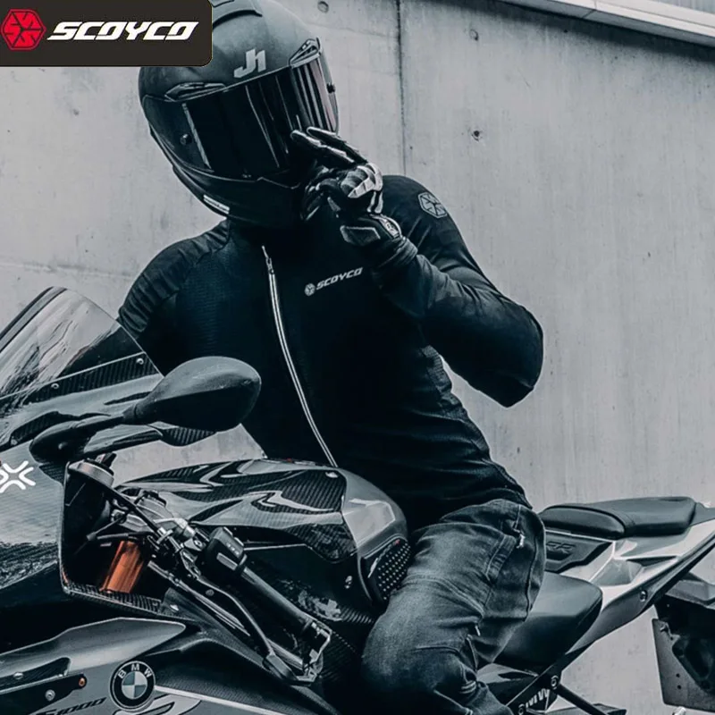 SCOYCO Summer Breathable Mesh Motocross Equipment Men's Motorcycle Body Armor Vest CE Protector Motorbike Protect Jacket Armors