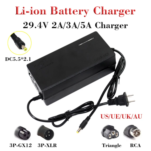 chargeur au Lithium 29.4V 2A pour vélo électrique , Scooter