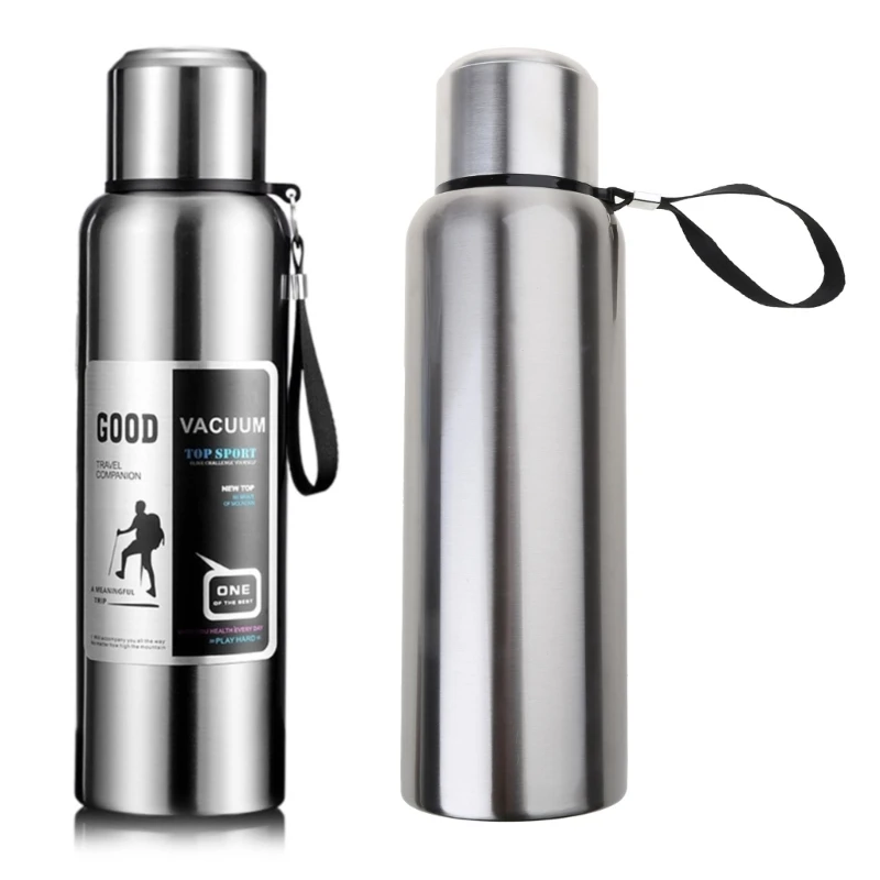 

Vacuum Mug with Lid Double Stainless Steel Travel Thermos Cup Outdoor Coffee Mug