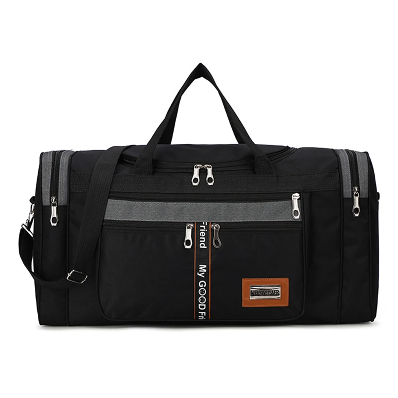 Large Capacity Foldable Portable Travel Bag For Male Female Students Short Distance Luggage Water Proof Black Grey Khaki Package