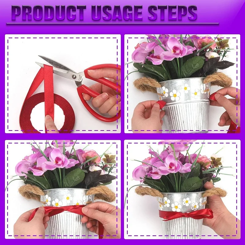 Satin Ribbon, 40 mm &times; 22 m Double Sided Polyester Gift Wrapping Ribbon for Crafting Xmas Valentine Bouquets DIY Sewing Project