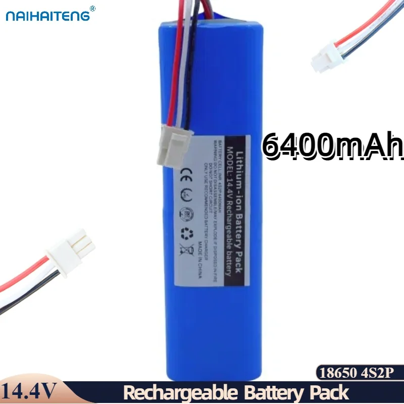 

14.4V 14.8V 6400mAh Li-ion Rechargeable Battery Pack For Sweeping Robot neabot Q11 Blitzwolf BW VC2 Customizable Wholesale