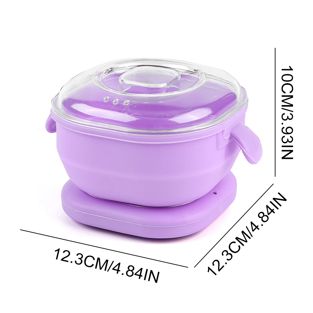 Silicone Wax Warmer Foldable Wax Heater 100W Electric Hot Warmer Machine 400ml Hair Removal Machine for Hair Removal
