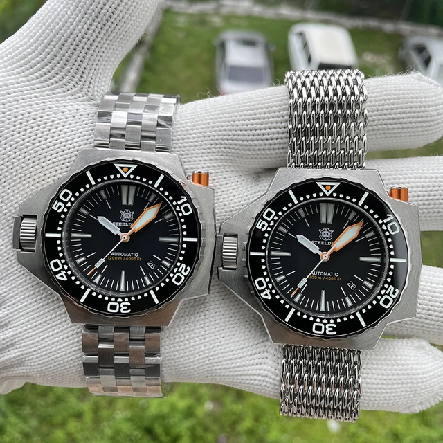 【美品・箱付き】STEELDIVE／SD1988 モノブロックダイバーズ／自動巻 美品・箱付き】STEELDIVE／SD1988 モノブロックダイバーズ／自動
