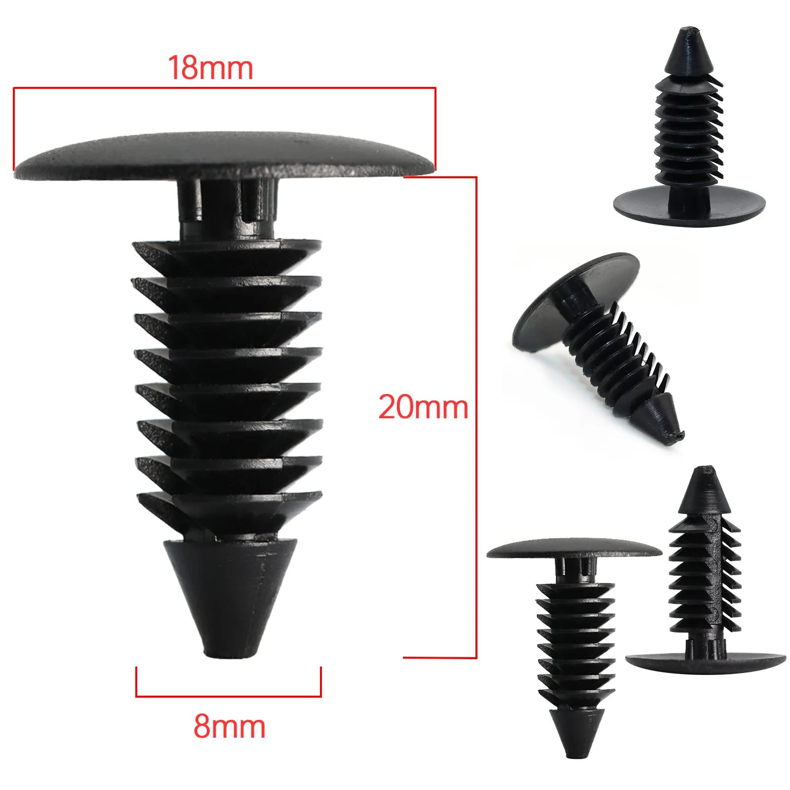 100PCS/60PCS 8mm Auto Stoßstange Kotflügel Spezielle Nylon Rivet Fastener  Auto innen Befestigung Clips 7mm/9,9mm/7,5mm/7,2mm Auto Teile - AliExpress