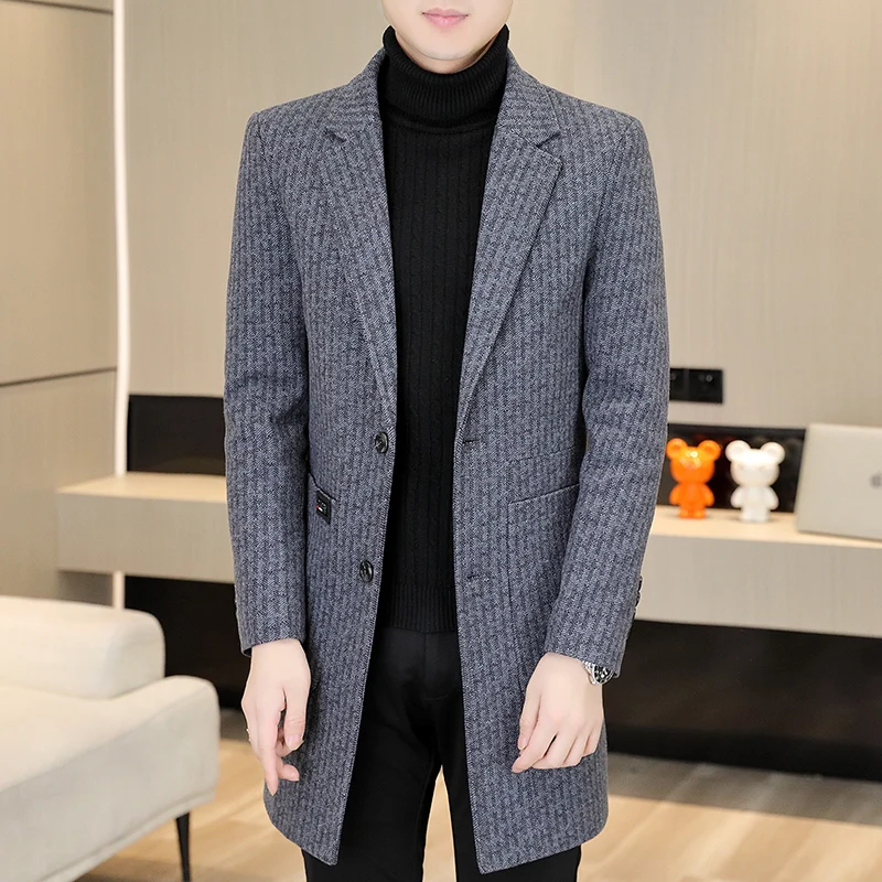 معطف رجالي عالي الجودة أنيق ومتعدد الاستخدامات من...