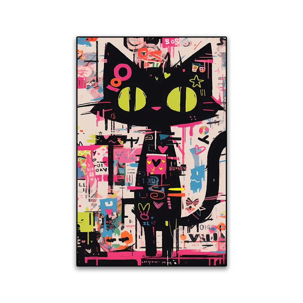 Urban Graffiti Canvas Art - Modern Street Art Style Wall Decor Poster