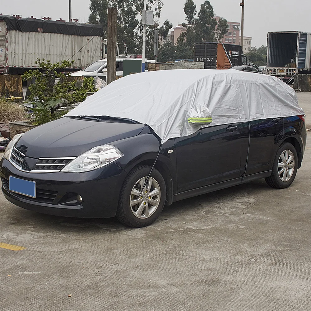 GoodQuality210TWaterproofCarCoverHalfTopCoverSUVHatchback