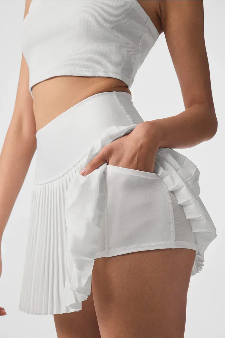 Women's Grand Slam Tennis Skirt Summer Breathable Quick Drying Sports Short Skirt Running and Cycling Pleated Pants