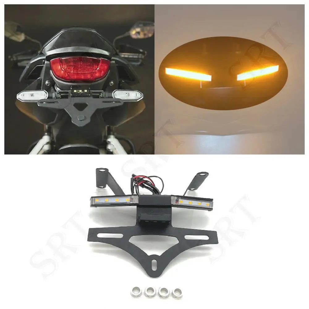 

Fit For Honda CBR 650R CB Motorcycle Accessories LED lighting Lamp bracket Rear license plate holder CBR650R CB650R 2019-2022