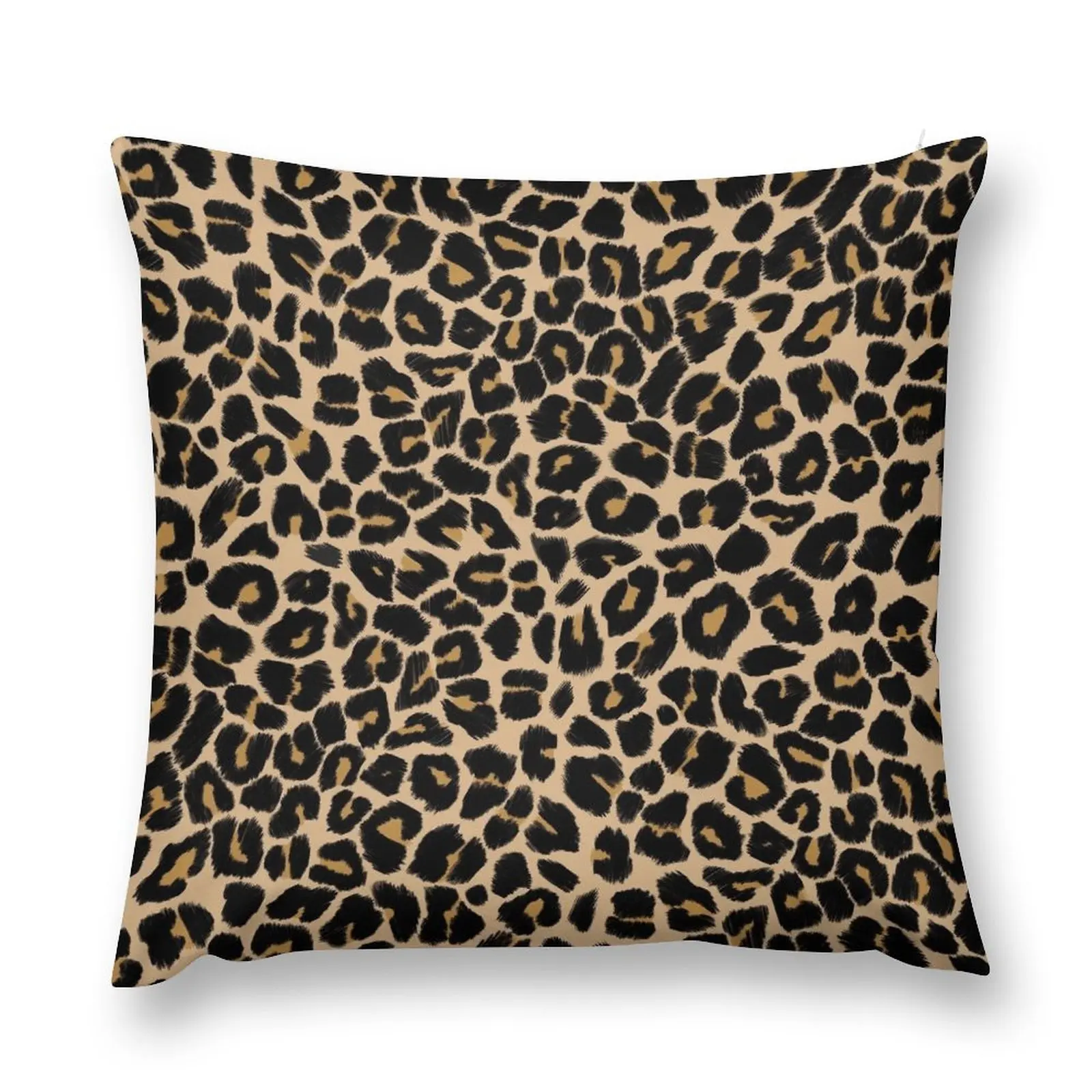 

Leopard Print Traditional Colours Throw Pillow Elastic Cover For Sofa Embroidered Cushion Cover