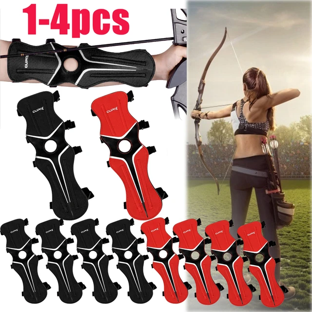 Équipement de garde-bras en Nylon, 1 à 4 pièces, arc de tir à l'arc,  flèche, avant-bras de pratique, manches de protection, accessoires de tir à  l'arc, écharpe - AliExpress