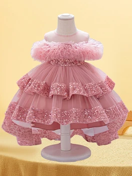 Girls Sequin Princess Dress 1