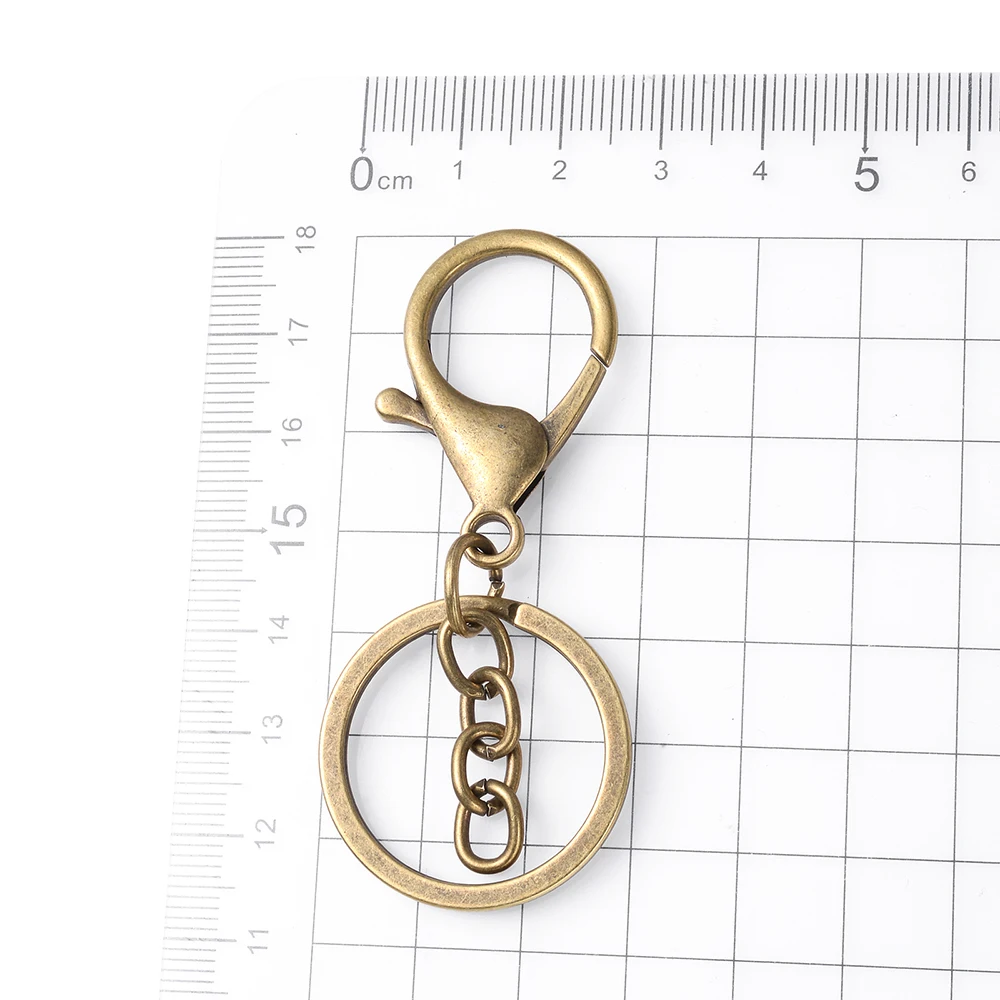 5 Pcs Big Metal Lobster Clasp Hooks 30x70MM Keychain Supplies Swivel Split  Key Ring Gold Diy Jewelry Making Findings Clasps