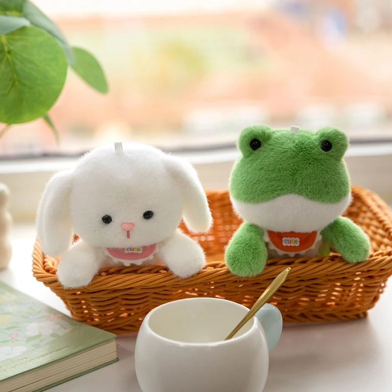 Hot Wholesale Cute Animal Plush Toy Computer Decoration 13cm Dressing Doll Office Work Partner Colleagues Giving Gifts