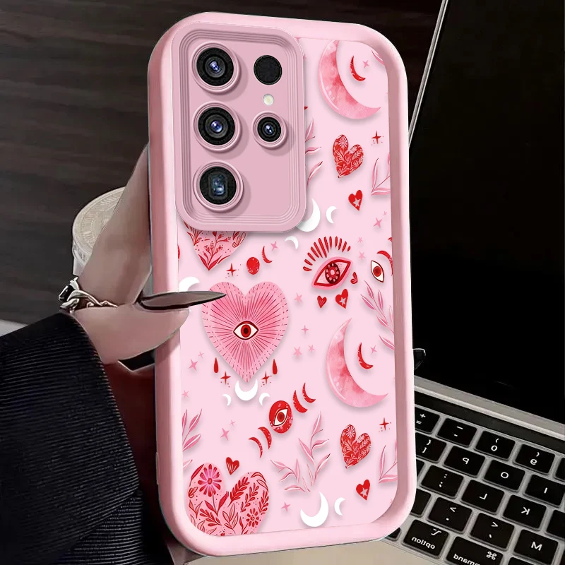 Pink Heart-Shaped Pattern Phone Case