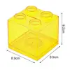 Coin Bank Transparent Visible Easy To Use Kids Building Block Design Money Saving Box Piggy Bank For Gift Change Boxe Home Decor 6