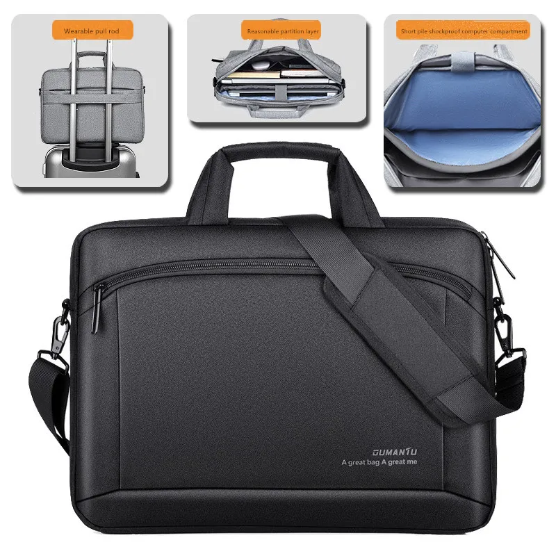 Bolsa de Viagem Crossbody de um Ombro para Homens Bolsa Portátil para Homens de Negócios Oxford Office Bolsa Bolsa de Informações da Moda - Imagem 6