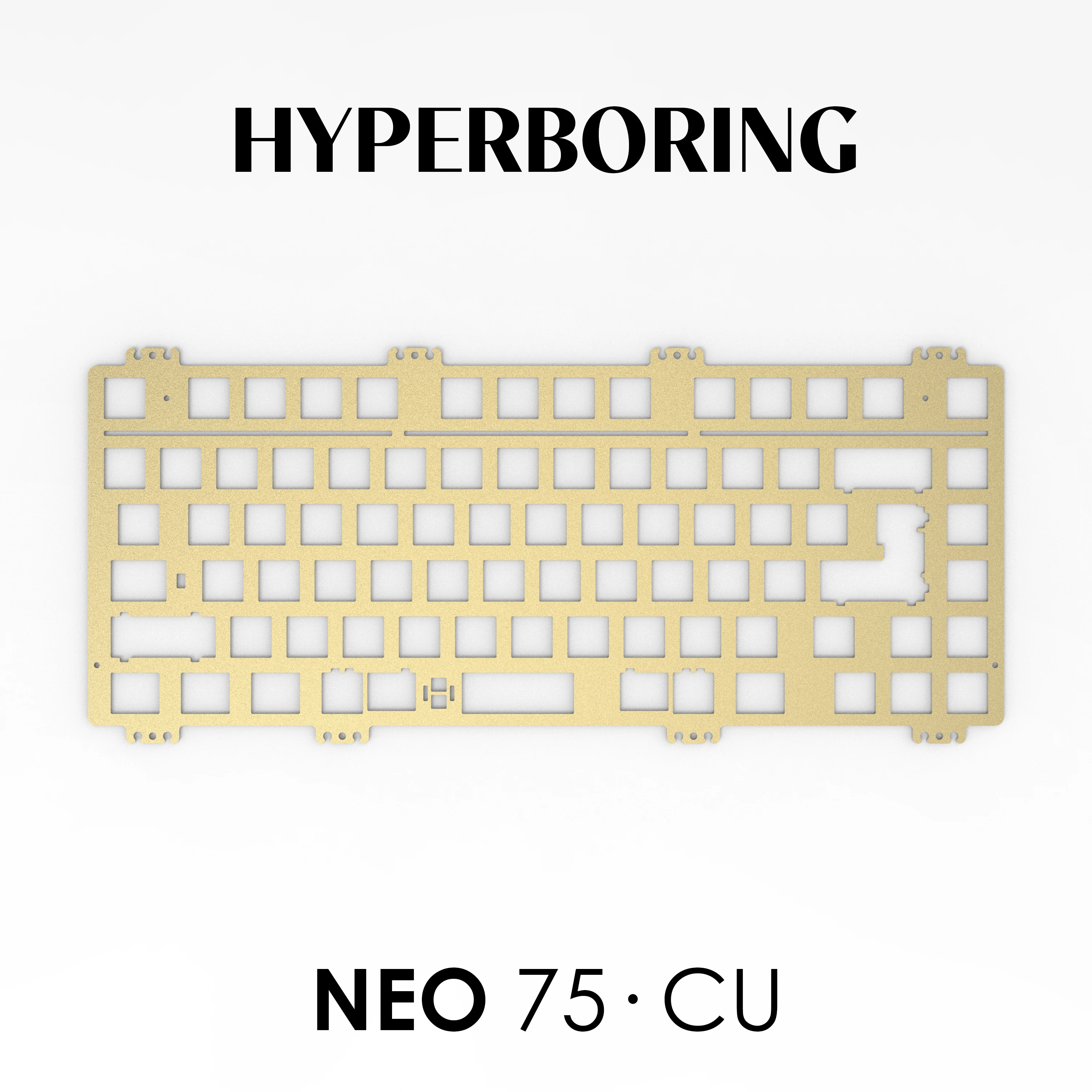 Keebox Hyperboring Neo75 CU Mechanical Keyboard Kit Postioning