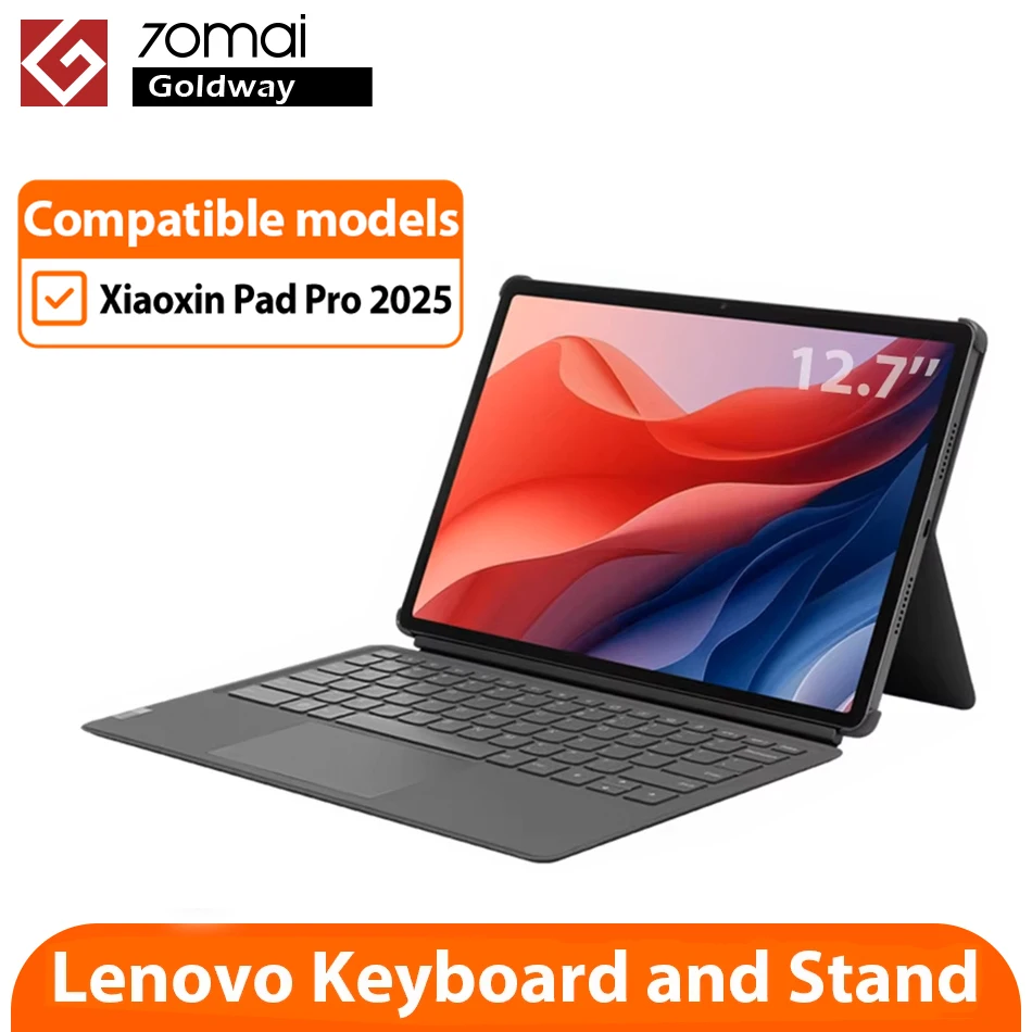 Original Lenovo Xiaoxin Pad Pro 12.7 Keyboard Bracket Stand Magnetic Touchpad Tablet Protective Case Pen Slot Smart Cover