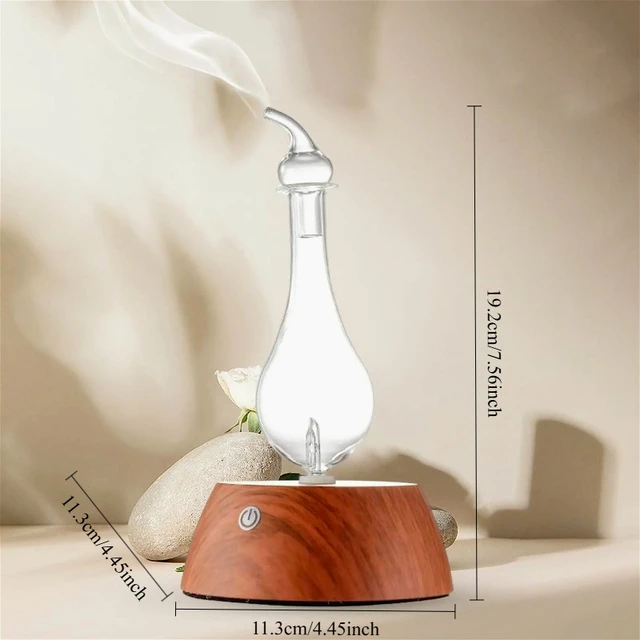 Waterless Essential Oil Pure Diffuser 7 Colors Mini Aromatherapy Nebulizing Machine Aroma Diffuser for Home Colorful Night Light 6
