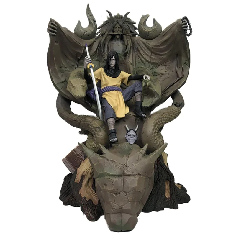 

Naruto GK Orochimaru Model Action Figure Anime 48CM PVC Throne Statue Collection Toys For Kids Desktop Decoration Gift Figma