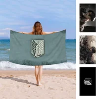 Anime A-AttackES On Titan L-Levi A-AckermanES Towel Microfiber Beach Towel Absorbent Quick dry Soft Yoga Swimming Resort 2