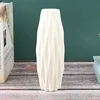 1pc Flower Vase Decoration Home Plastic Vase White Imitation Ceramic Flower Pot 5