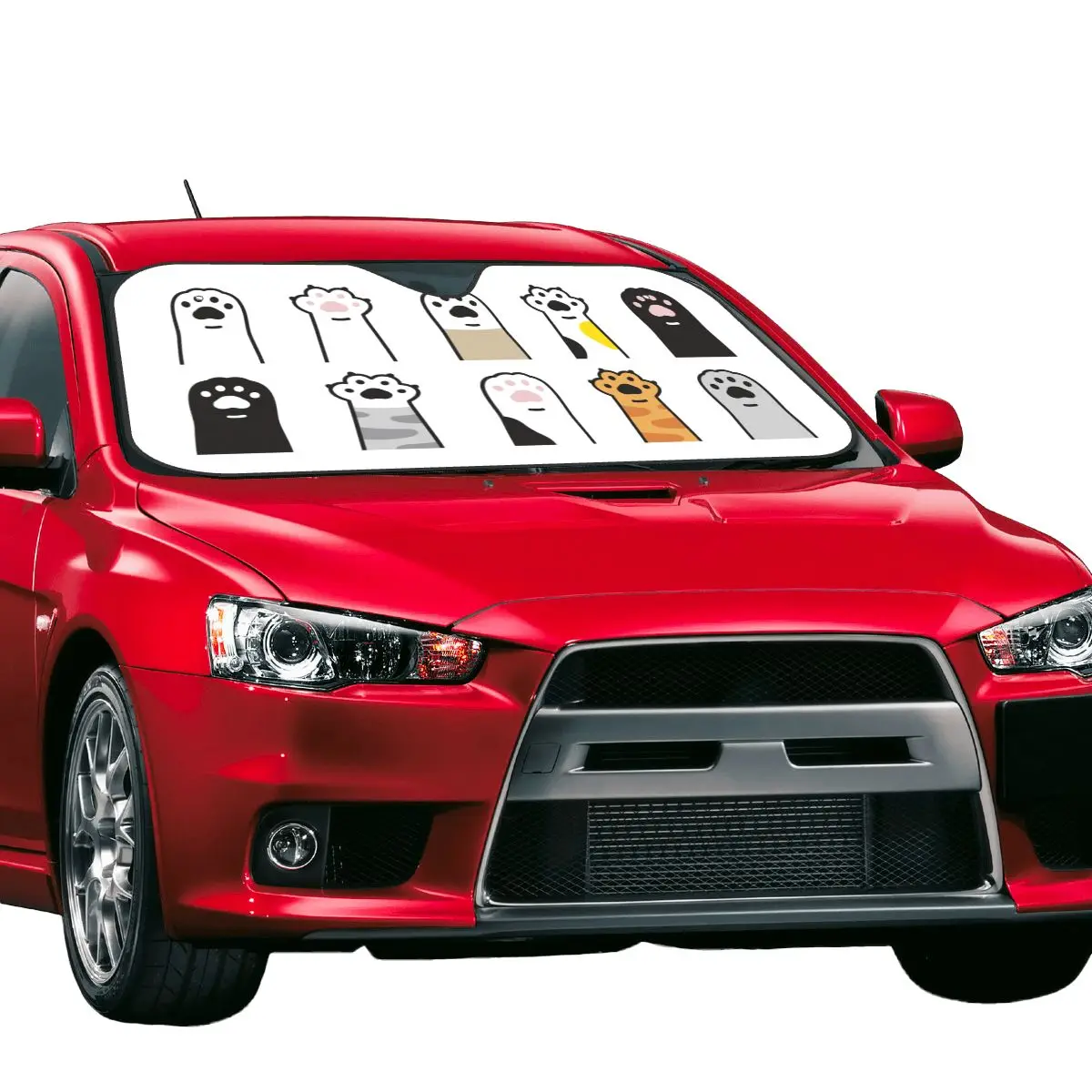 Car Sunshade windshield sunshade windshield sun shade Cute Cat Hand Fold-up Sunshade Windscreen 70x130cm Paw Foils Car Sunshade Sun Shade Protect