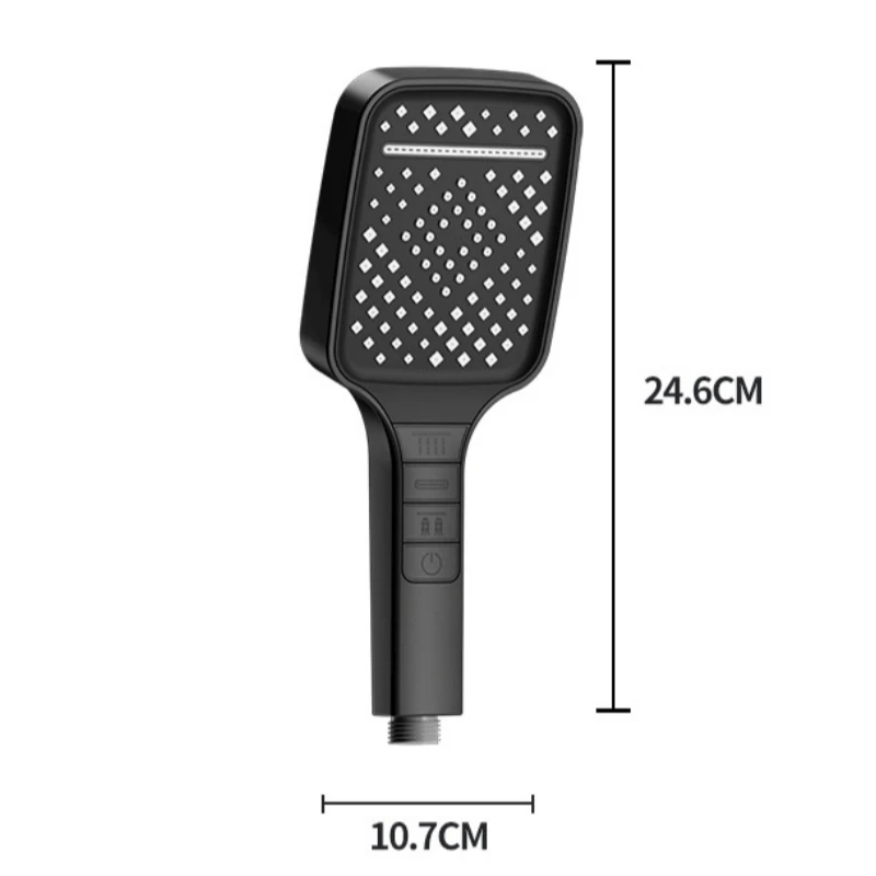 7 Modes Large Shower Head Adjustable One Key Stop Bathroom High-pressure Water-saving Shower Mixer Nozzles Bathroom Accessories 6