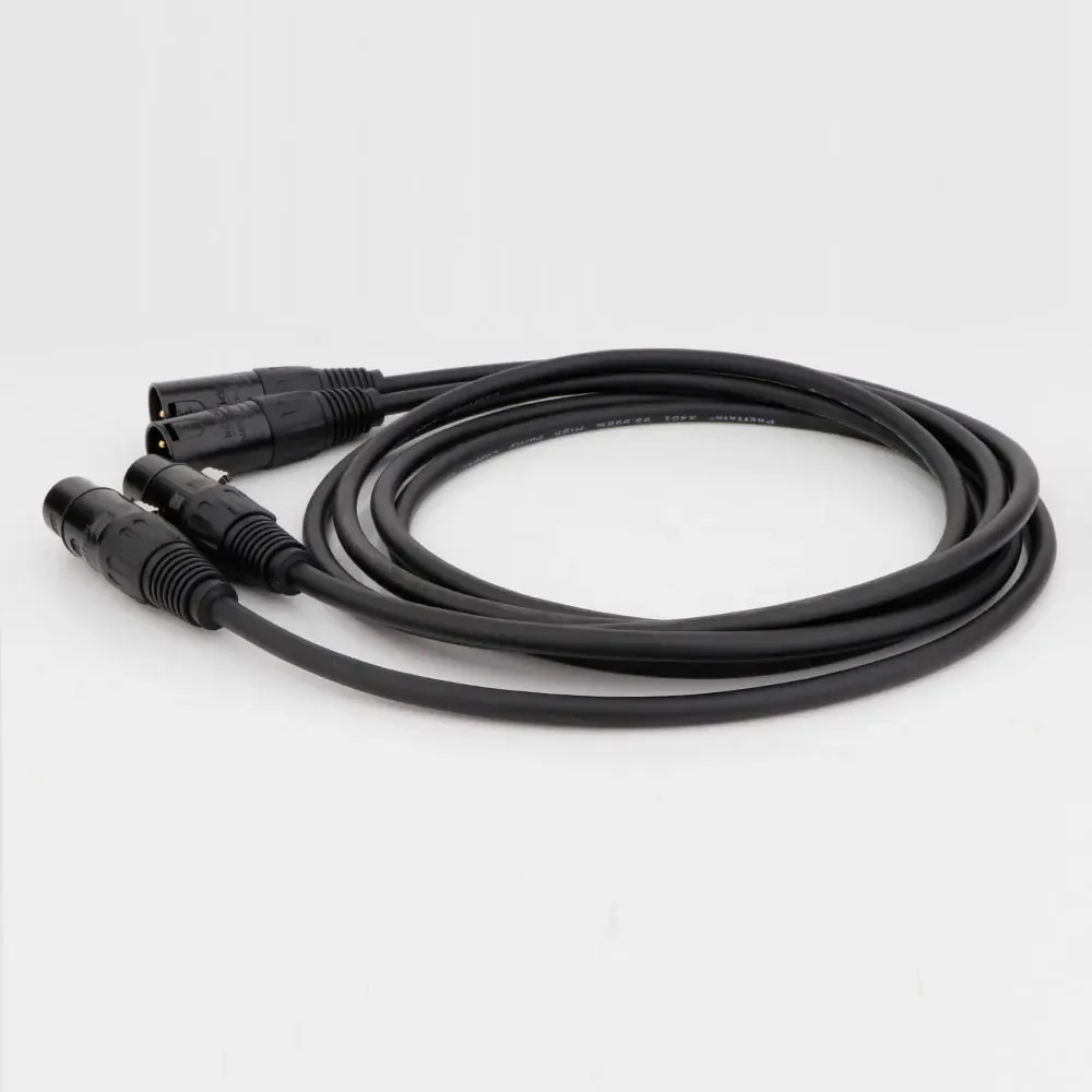 Preffair XLR-Kabel 6N OFC XLR-Audiokabel Vergoldungsstecker für Mikrofonmischer Verstärker Lautsprecher TV – Detail 6