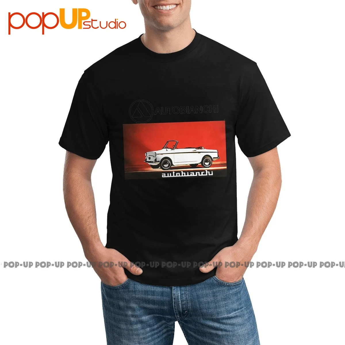 Rare Bianchina Auto Fantozzi Autobianchi T-Shirt Stile Classico Confortevole T-Shirt