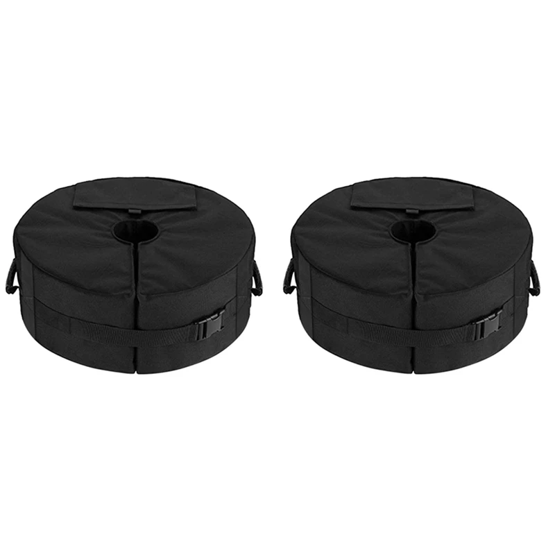

New 2X Umbrella Base Weight Bag,Round Terrace Umbrella Base Detachable Windproof Fixed Sandbag