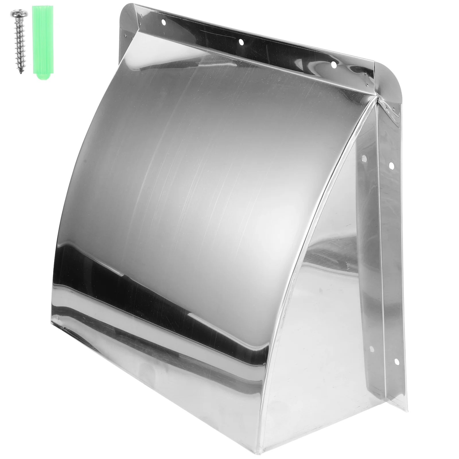 

Stainless Steel Windshield Vent Hood Ducting Exhaust Outlet for Outdoor Kitchen Rain Cover Metal