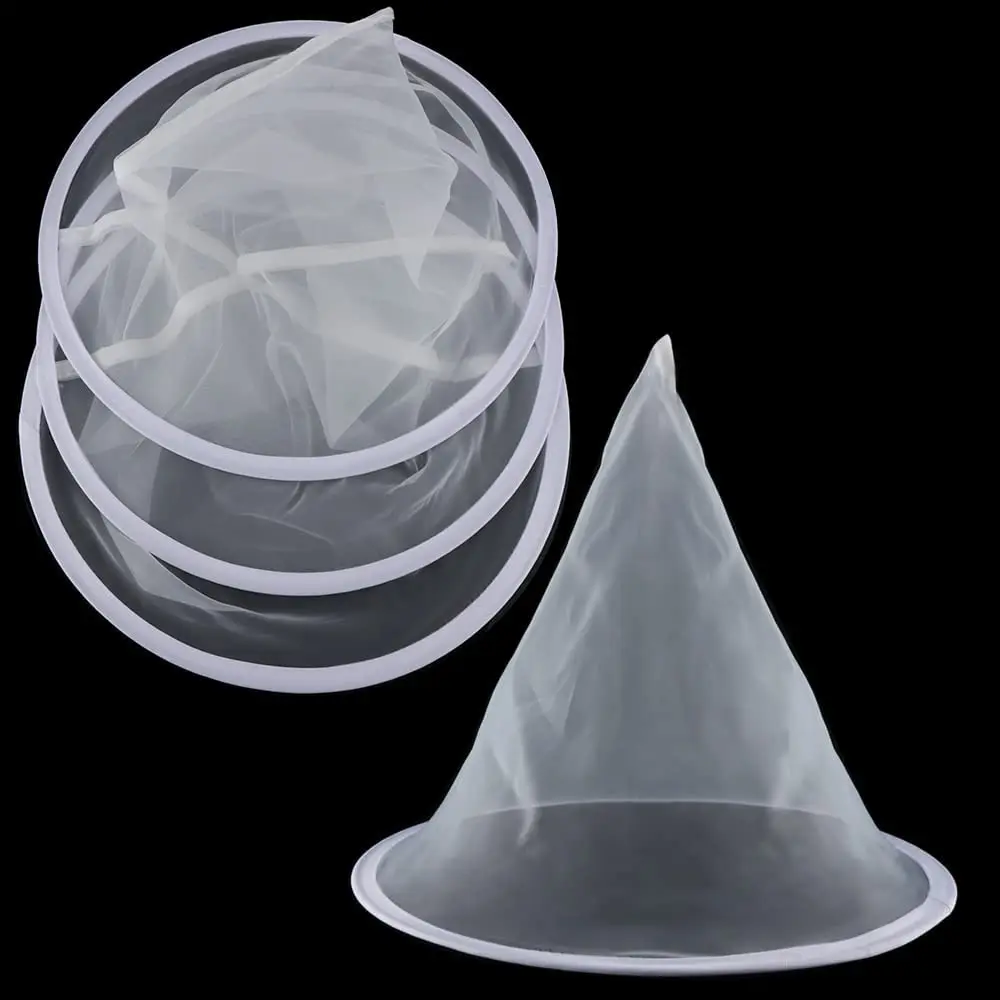 

5PCS Beekeeping Equipment Bee Honey Filter Nylon Cone-Shape Honey Screener Bee Hive Bee Honey Tools