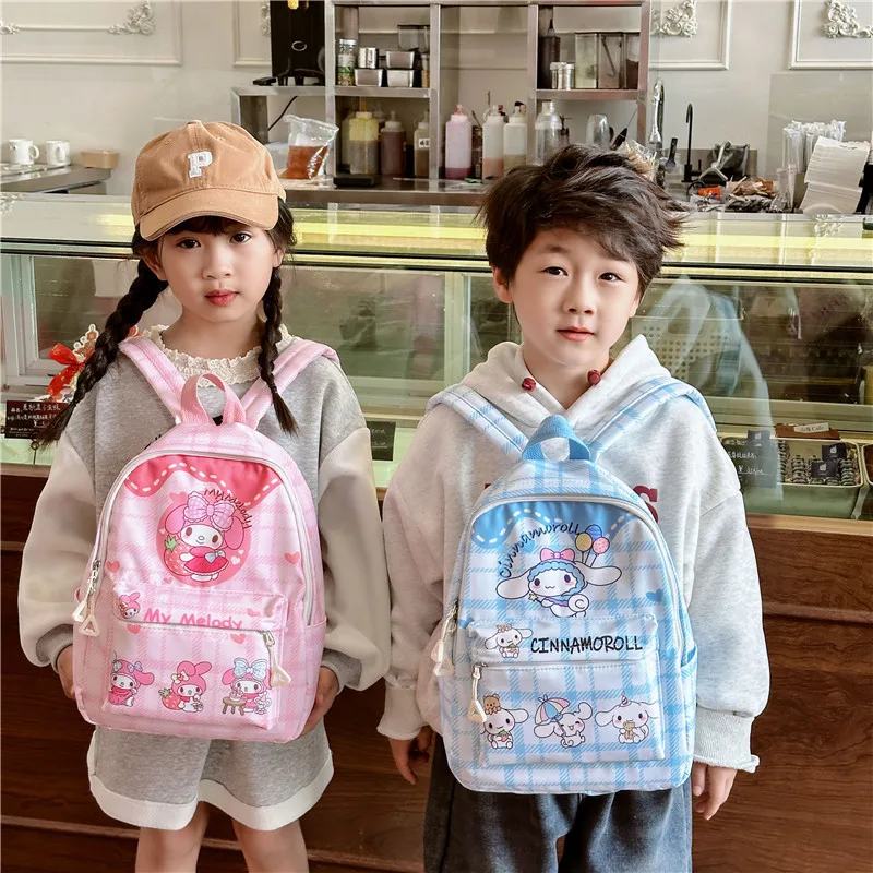 

Sanrio Backpack Cinnamoroll School Bag Kuromi Double Shoulder Bags My Melody Bagpack Y2K Hello Kitty Things Pochacco Gift Girl