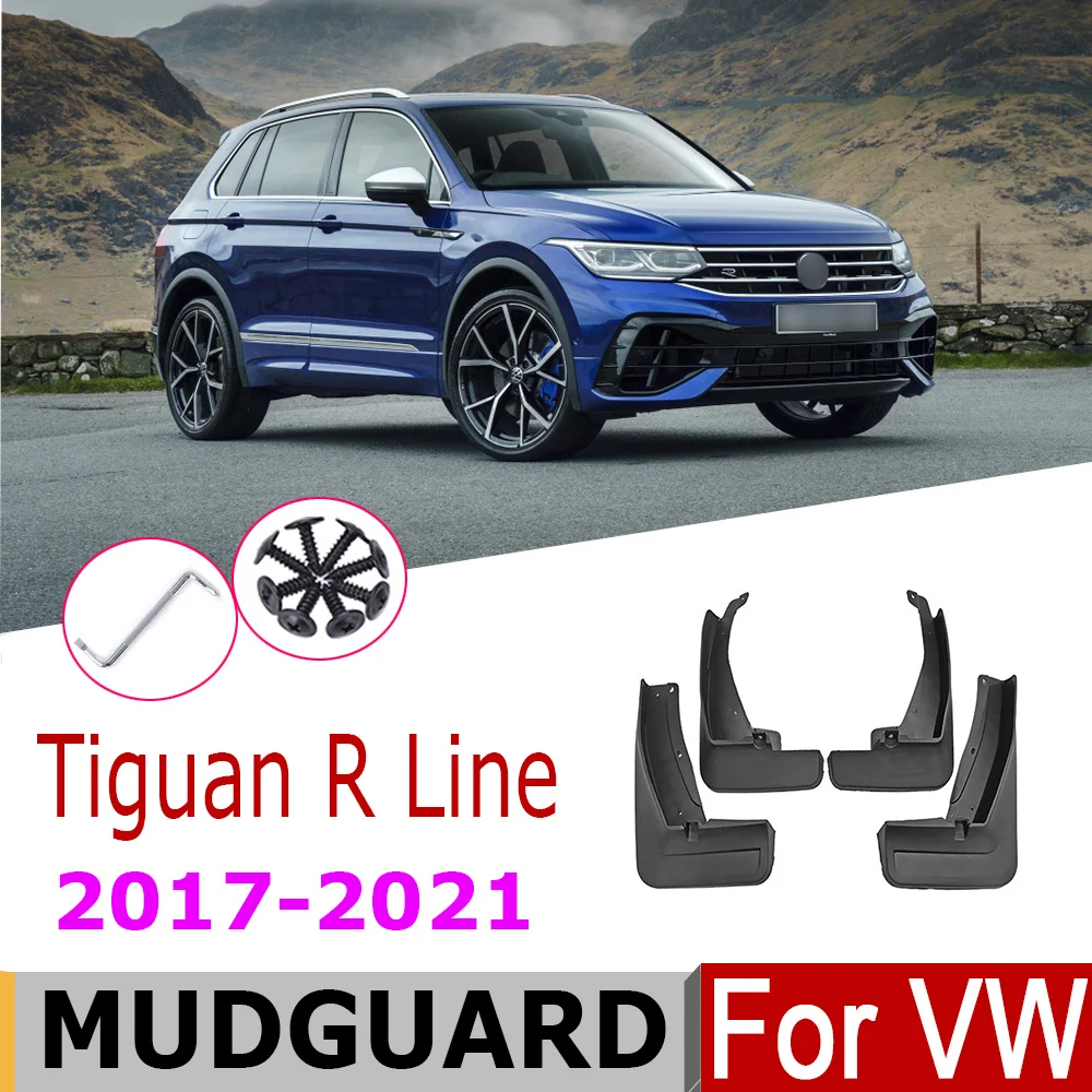 For Volkswagen Tiguan MK2 (Typ AD1) 2016-2020 Mudguards Mud flaps A set of 4