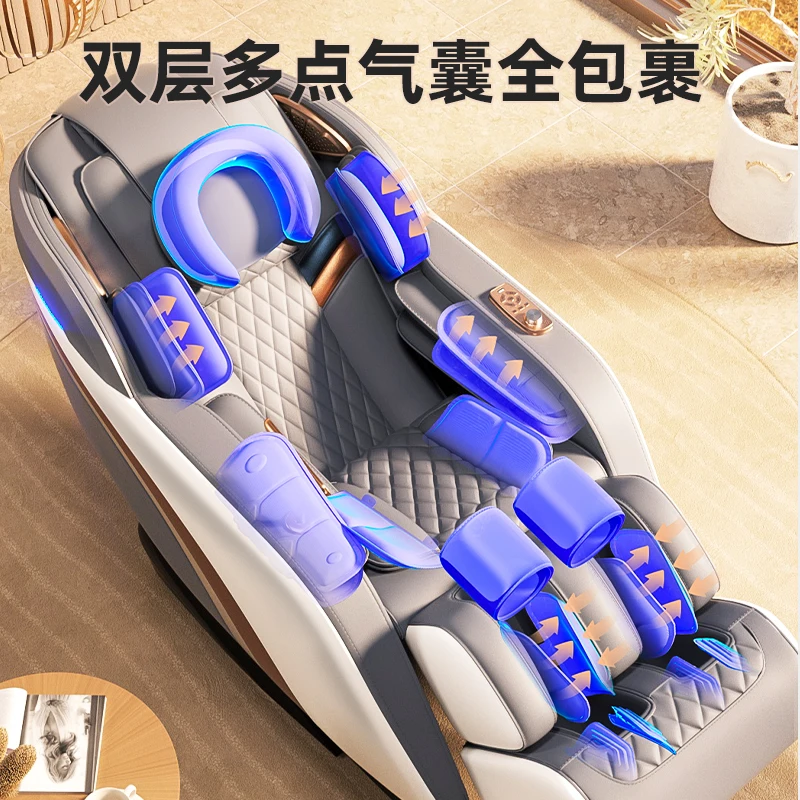 Jare 008C 2024 New upgrade 4D Whole Body airbag Massage chair Electric Bluetooth speaker Large LCD massage chair sofa 5